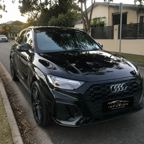 Black Audi SUV exterior detailing