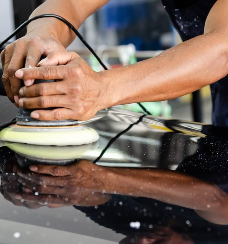 Car paint polishing