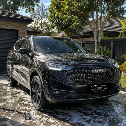 Black Haval SUV exterior detailing