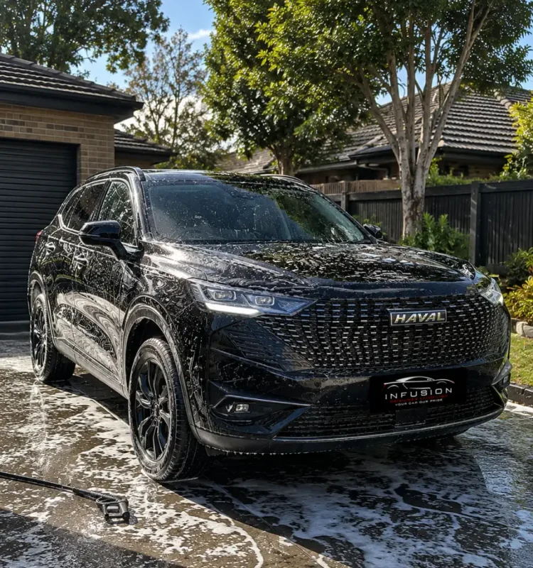 Black Haval SUV exterior detailing